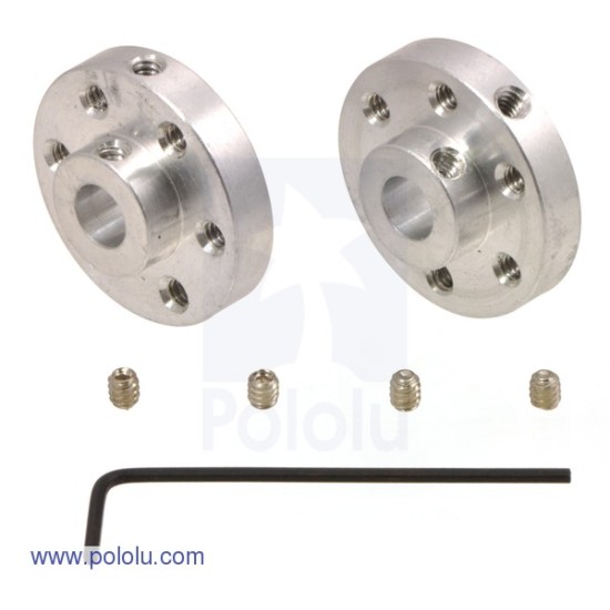 Pololu Universal Aluminum Mounting Hub for 6mm Shaft, M3 Holes