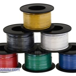 Stranded Wire: Blue, 26 AWG, 70 Feet (21m)