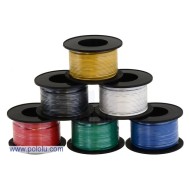 Stranded Wire: Green, 26 AWG, 70 Feet (21m)