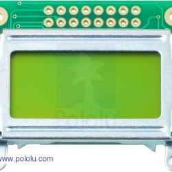 8x2 Character LCD - Silver Bezel (Parallel Interface)