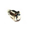 Metal Push-Button - Momentary w/Blue LED