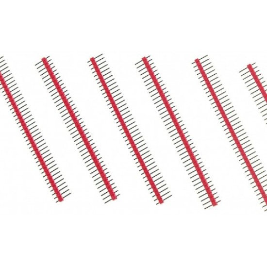 1 x 40 Pin Header - Straight (Red)