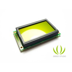 128x64 Parallel Graphic LCD (Blue and Yellow/Green)