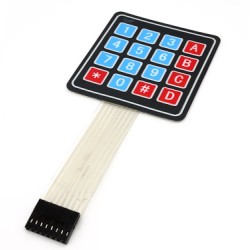 Sealed Membrane 4 x 4 Button Pad with Sticker