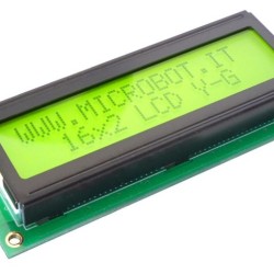 16x2 Character LCD Yellow-Green LED Backlight
