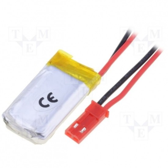 Polymer Lithium Ion Battery - 250 mAh with Cables