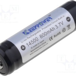 KeepPower 14500 Li-Ion Battery 3,7 V - 800mAh