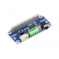 WM8960 Hi-Fi Sound Card HAT for Raspberry Pi - Stereo CODEC, Play/Record with Speakers