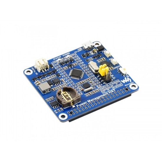 Power Management HAT for Raspberry Pi, Embedded Arduino MCU and RTC